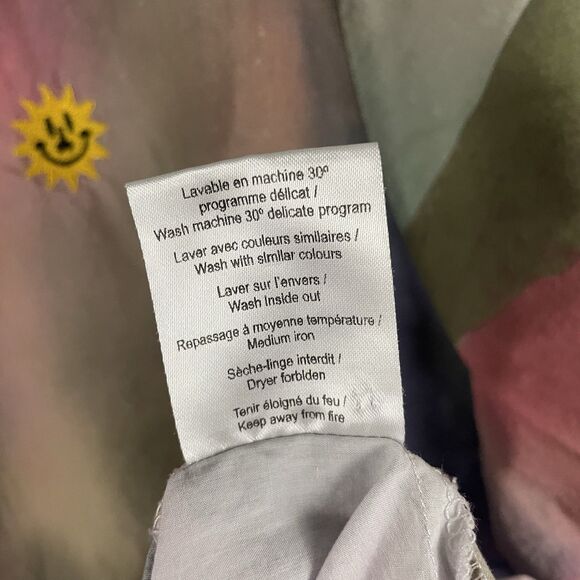 Carne Bollente Men’s M Risky Jizzness Multicolor Watercolor Button Up - Picture 5 of 6